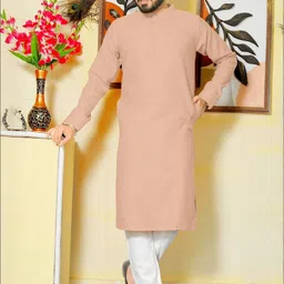 Archittam Men Mandarin Collar Kurta with Trousers-picture-35