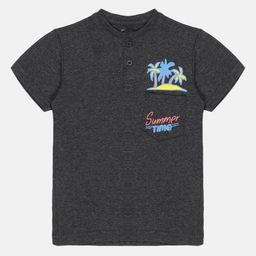 YOUNG BIRDS Boys Typography Printed Henley Neck Pockets T-shirt-image-78