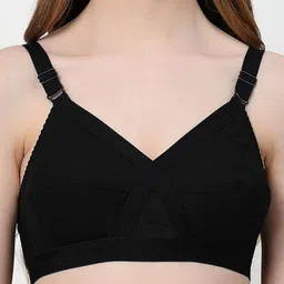 LILY Pack Of 3 Full Coverage Non Padded Non-Wired Cotton Regular Minimizer Bra image 2