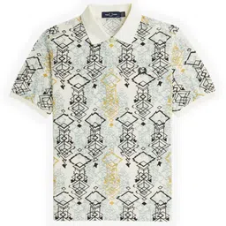 Fred Perry Women Printed Polo Collar Slim Fit T-shirt-14