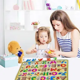 blue seed Learning & Educational Toys with Pictures 3D Numbers Jigsaw Puzzle Game Board image 4