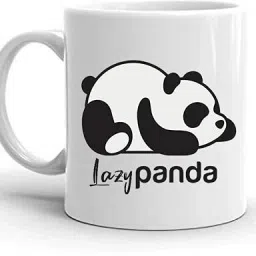 ™ High Quality Lazy Panda Printed- with Glossy Finished Print Ceramic Coffee Mug-image-19