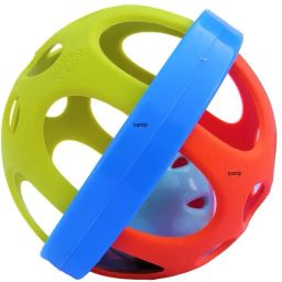 Silicone Baby Teether Sound Ball For Babies 3-12 Months Colorfull Teether-26