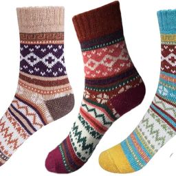 Women Striped, Self Design, Woven Mid-Calf/Crew-image-13