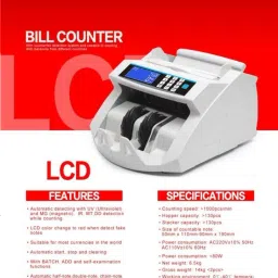 SWAGGERS Heavy Duty Note/Money/Cash/Currency Counting Machine with MG, UV, IR Fake Note Detection Note Counting Machine image 5