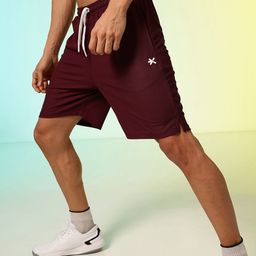 hrx by hrithik roshan Solid Men Red Sports Shorts-picture-36