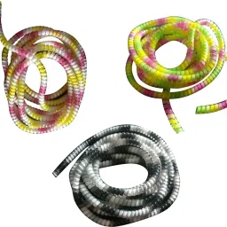 Crysendo TPU Spiral Triple Color Cable Cord Protector 1.5 meters Each 3Pcs Cable Protector-image-15