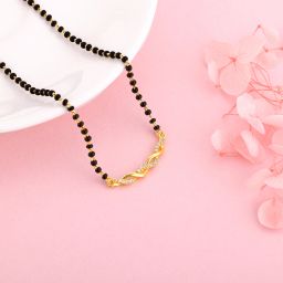 925 Silver Golden Wedding Knot Mangalsutra|Lifetime Plating|6 Month Warranty Sterling Silver Mangalsutra-image-80