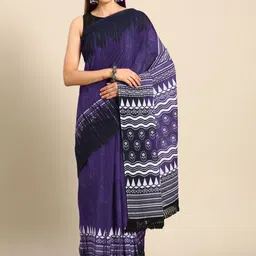 BUTA BUTI Ethnic Motifs Printed Pure Cotton Saree-image-32