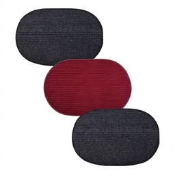 Aura Red & Grey 3 Pieces Wool Anti-Skid Doormats-picture-24