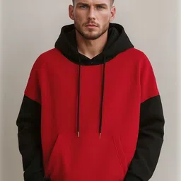 Moda Rapido Men Maroon Cotton Blend Kangaroo Pocket Sweatshirt-picture-48