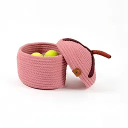 Umami Studio Pink Set of 1 Regular Tote Basket Organisers-53