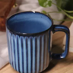 Rare Planet Blue Solid Ceramic Glossy Cups Set of Cups and Mugs-31