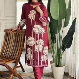 CANBIA Women Ethnic Motifs Printed Regular Kurta with Trousers & Dupatta-image-36