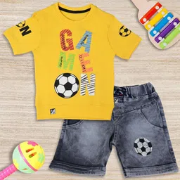 BAESD Boys Printed T-shirt with Shorts-picture-41
