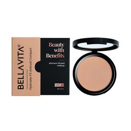 Bella Vita Organic Hydmatte FX Airbrush Compact With Vitamin E - 10 gm - Warm Nude - 03-90