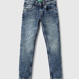 United Colors of Benetton Boys Slim Fit Low Distress Jeans-picture-26