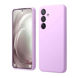 LIRAMARK Solid Samsung Galaxy S25 5G Liquid Silicone Soft Back Case-16