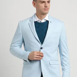 Turtle Knitted Single Breasted Blazer-picture-11