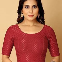 SHREEJI DESIGNER Woven Design Saree Blouse-picture-39