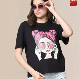 Mast & Harbour Pack Of 2 Graphic Printed Round Neck Short Sleeves Cotton Oversized T-shirt-picture-38
