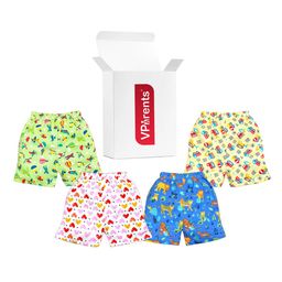 VParents Kids Set of 4 Printed Mid-Rise Shorts-6