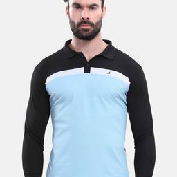 Z Zagros Men Colourblocked Polo Collar T-shirt-image-67