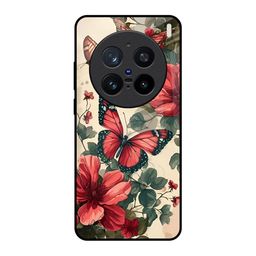 QRIOH Floral Printed Vivo X200 Pro 5G Back Case Mobile Accessories-image-55