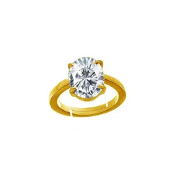GenZcomplex White Brass Zircon Finger Ring-image-66