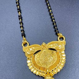 Psight Gold-Plated Artificial Beads Mangalsutra-image-75