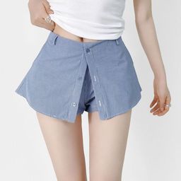 LULU & SKY Women Slim Fit Denim Shorts-image-32