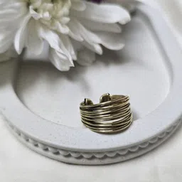 Studio Anviksha Adjustable Finger Stacked wire Ring-image-42
