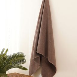 Pure Home and Living Brown Cotton 600 GSM Bath Towel-image-92