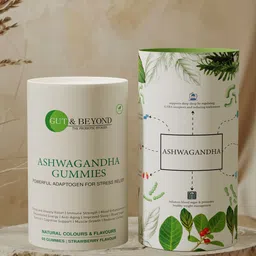 GUT & BEYOND Ashwangandha Gummies - 60 Gummies - Strawberry Flavor-31