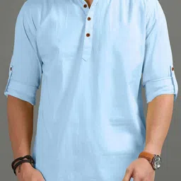 APEKTRA Men Full Sleeves Slim Fit Kurta-image-68