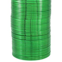 Guddan Set of 48 Green Glossy Metal Bangles-52