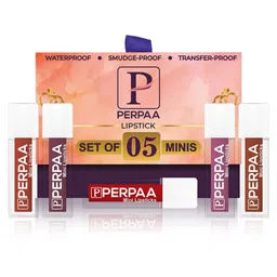 PERPAA Set Of 5 Matte Waterproof Mini Liquid Lipsticks - 1.2 ml Each Shade 3, 5, 8, 9, 11-45