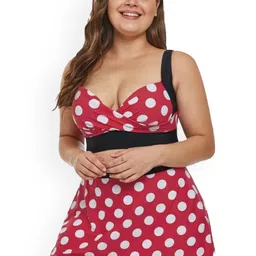 ANGEL CROSHET Polka Printed Skirtini Set-image-13