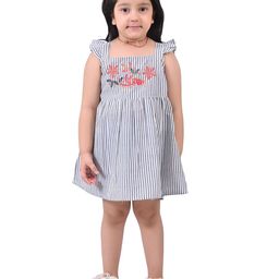 Megha Overseas Floral Print A-Line Dress-35