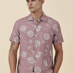 Thomas Scott Men Embroidered Regular Fit Casual Shirt-image-53