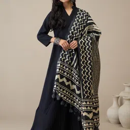InWeave Women Regular Kurta with Palazzos & With Dupatta-picture-18