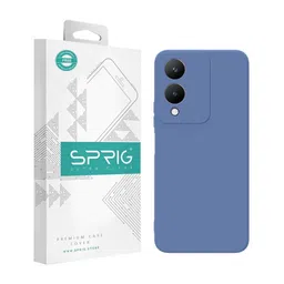 SPRIG Solid Printed Vivo Y17S Back Case Mobile Accessories-image-54