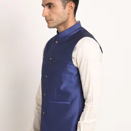 Turtle Printed Formal Nehru Jacket image 4