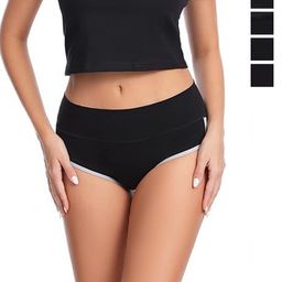 YOU FOREVER Women Pack Of 5 High-Rise Hipster Briefs YF5PNT-picture-23