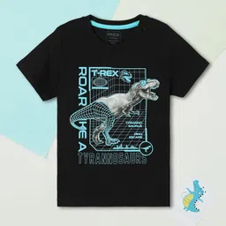 max Boys Graphic Printed Round Neck Cotton T-shirt-image-86