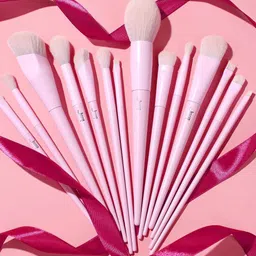 JESSUP Set Of 14 Beauty Comprehensive Collection Brush Set-Crystal Pink-41