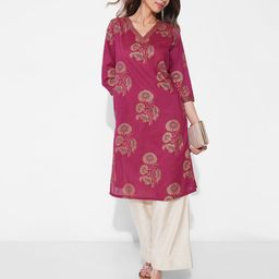 RANGMANCH BY PANTALOONS Women Floral Printed Daily Cotton Straight Kurta-picture-11