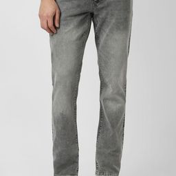 VAN HEUSEN DENIM LABS Men Regular Fit Mid-Rise Heavy Fade Jeans-image-99