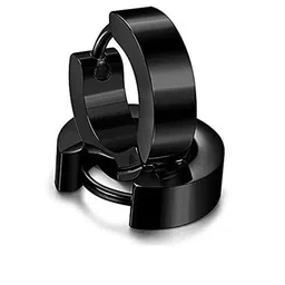 Teeragaj Unisex Stainless Steel Circular Shaped Hoop Earrings-picture-31