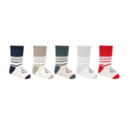 Bonjour Infants Pack Of 5 Printed Calf-Length Socks-39